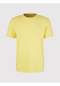 Tom Tailor T-Shirt 1031579 Żółty Regular Fit. Kolor: żółty. Materiał: bawełna, syntetyk