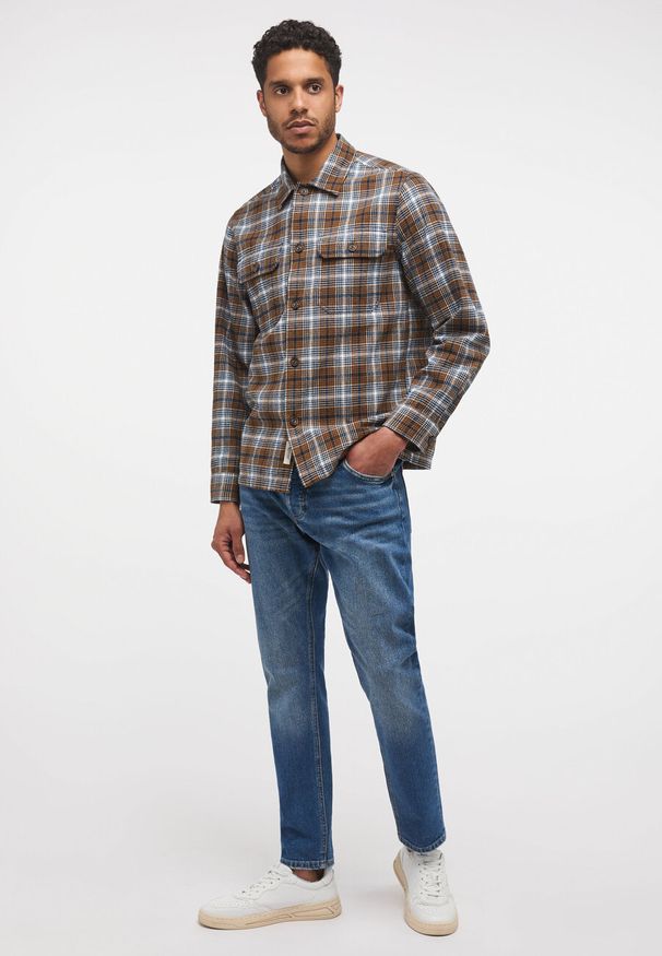 Mustang - Męskie Spodnie Jeansowe MUSTANG Toledo Tapered Denim Blue 1014326 5000 774