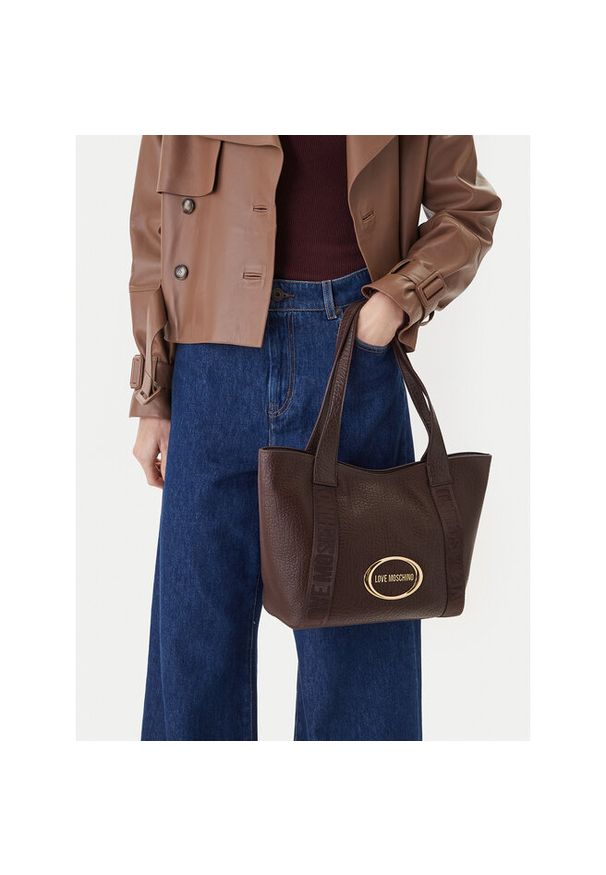 Love Moschino - Torebka LOVE MOSCHINO. Kolor: brązowy
