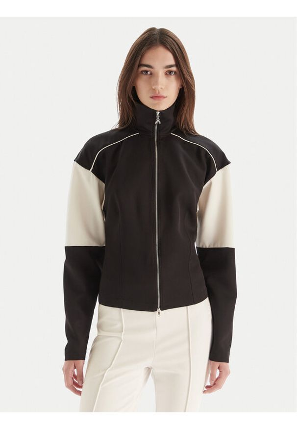 Patrizia Pepe Bluza 2M4508/A664-K103 Czarny Regular Fit. Kolor: czarny. Materiał: syntetyk