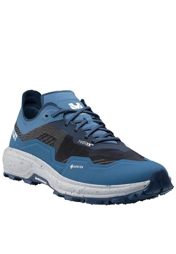 Buty do biegania w terenie damskie Millet Intense GoreTex W. Kolor: niebieski. Materiał: gore-tex. Technologia: Gore-Tex. Sport: bieganie