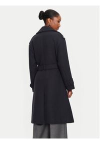 Morgan Płaszcz wełniany 242-GDINE Granatowy Regular Fit. Kolor: niebieski. Materiał: wełna, syntetyk #3