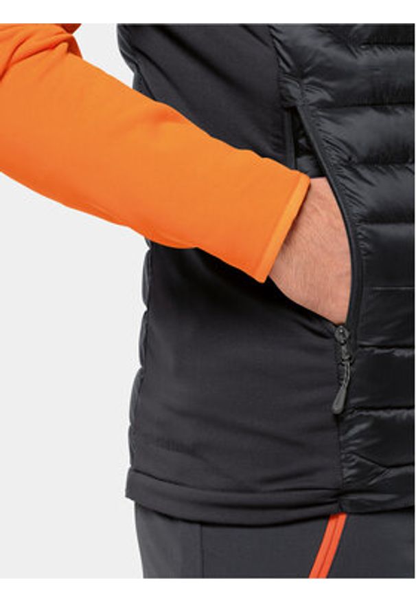 Jack Wolfskin Kamizelka Routeburn Pro Ins Vest 1206872 Czarny Slim Fit. Kolor: czarny. Materiał: syntetyk