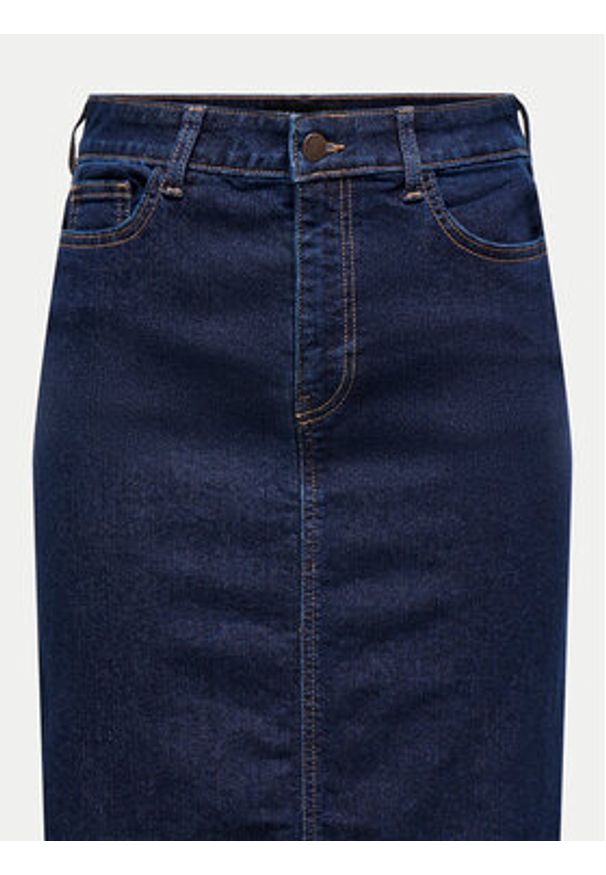 JDY Spódnica jeansowa Moon 15335465 Granatowy Regular Fit. Kolor: niebieski. Materiał: bawełna