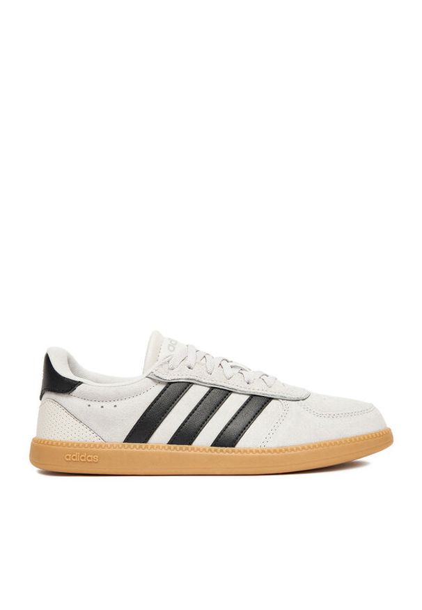 Adidas - adidas Sneakersy BREAKNET SLEEK JR0689 Szary. Kolor: szary. Materiał: zamsz, skóra