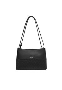 Calvin Klein Torebka Ck Mixmedia Convertible Bag_Mono K60K613170 Czarny. Kolor: czarny. Materiał: skórzane