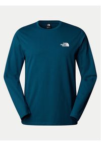 The North Face Longsleeve Simple Dome NF0A87QN Granatowy Regular Fit. Kolor: niebieski. Materiał: bawełna, syntetyk. Długość rękawa: długi rękaw #4