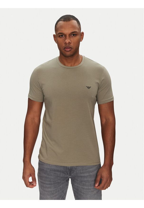 Emporio Armani Underwear Komplet 2 t-shirtów EM000391 AF10776 MC064 Kolorowy Regular Fit. Materiał: bawełna. Wzór: kolorowy