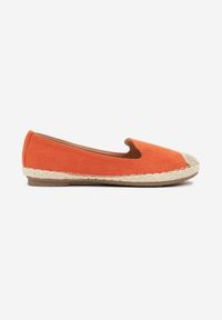 Born2be - Pomarańczowe Espadryle Ozdobione Plecionką Tiaziane. Okazja: na co dzień, na imprezę, na spacer. Kolor: pomarańczowy. Wzór: aplikacja. Sezon: lato. Styl: klasyczny, elegancki, casual #6