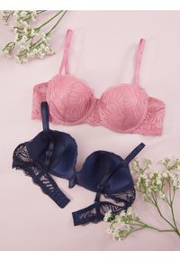 Sinsay - Biustonosze 2 pack - różowy. Kolor: różowy. Rodzaj stanika: biustonosz z fiszbinami
