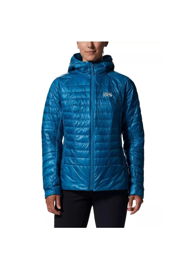 MOUNTAIN HARDWEAR - Kurtka przejściowa damska Mountain Hardwear Ghost Shadow Hoody. Kolor: niebieski. Materiał: syntetyk. Sport: turystyka piesza