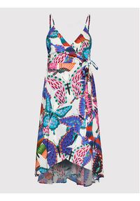 Desigual Sukienka letnia Alana 22SWMW11 Kolorowy Regular Fit. Materiał: wiskoza. Wzór: kolorowy. Sezon: lato #3