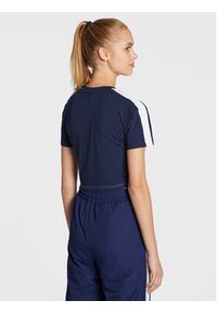 Fila T-Shirt Biella FAW0272 Granatowy Slim Fit. Kolor: niebieski. Materiał: bawełna