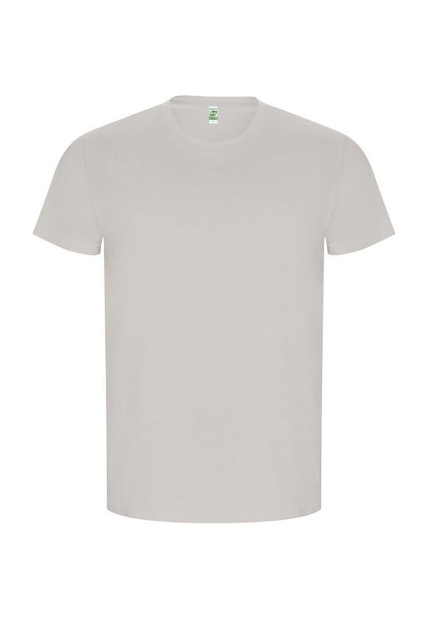 ROLY - Męska Złota Gładka Koszulka Z Krótkim Rękawem. Kolor: niebieski. Długość rękawa: krótki rękaw. Długość: krótkie. Wzór: gładki. Sport: turystyka piesza