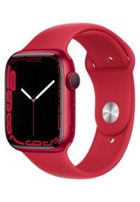 APPLE - Smartwatch Apple Watch 7 GPS+Cellular 45mm aluminium, (PRODUCT)RED | (PRODUCT)RED pasek sportowy. Rodzaj zegarka: smartwatch. Styl: sportowy