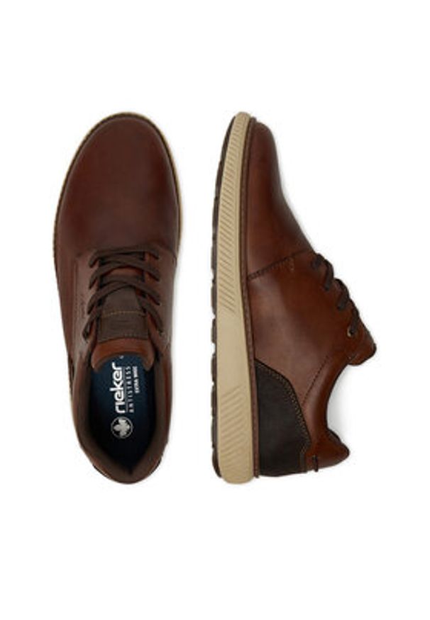 Rieker Sneakersy B3313-24 Brązowy. Kolor: brązowy. Materiał: skóra