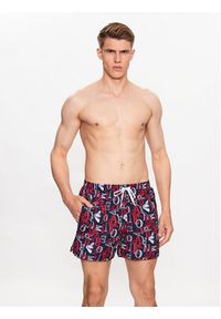 Emporio Armani Underwear Szorty kąpielowe 211740 3R445 06935 Kolorowy Regular Fit. Materiał: syntetyk. Wzór: kolorowy #2