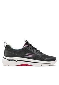 skechers - Skechers Sneakersy Go Walk Arch Fit 124868/BKHP Czarny. Kolor: czarny. Materiał: materiał #2