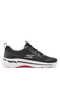 skechers - Skechers Sneakersy Go Walk Arch Fit 124868/BKHP Czarny. Kolor: czarny. Materiał: materiał