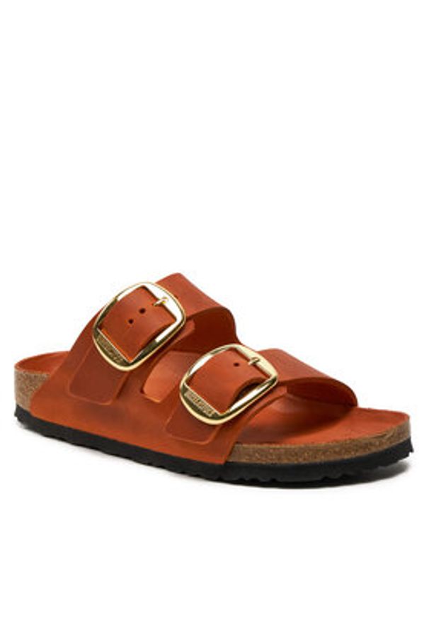 Birkenstock Klapki Arizona 1026661 Pomarańczowy. Kolor: pomarańczowy. Materiał: skóra