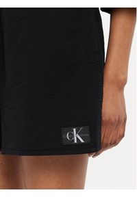 Calvin Klein Jeans Szorty materiałowe J20J223424 Czarny Regular Fit. Kolor: czarny. Materiał: bawełna #5