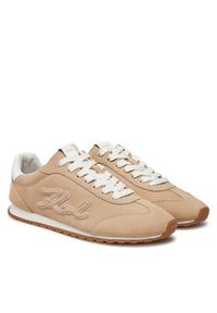 Karl Lagerfeld - KARL LAGERFELD Sneakersy Venus KL65912 Beżowy. Kolor: beżowy. Materiał: skóra, nubuk #4
