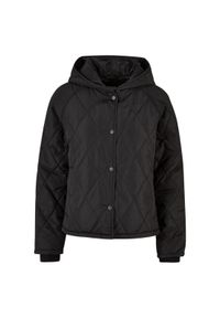 Damska kurtka oversize z kapturem Urban Classics Diamond. Typ kołnierza: kaptur. Kolor: czarny. Materiał: puch #1
