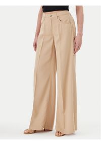 ViCOLO Jeansy DD5043 Beżowy Wide Leg. Kolor: beżowy