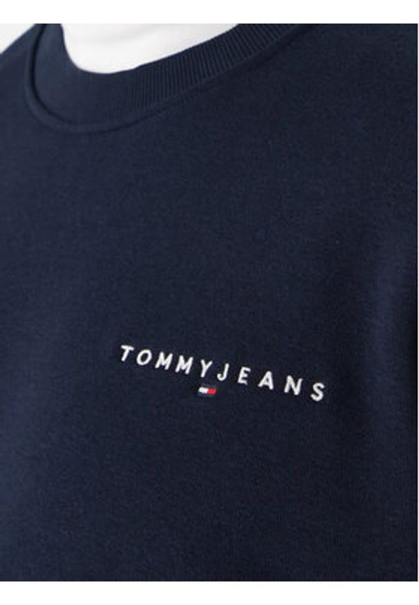 Tommy Jeans Bluza DM0DM20249 Granatowy Regular Fit. Kolor: niebieski. Materiał: bawełna