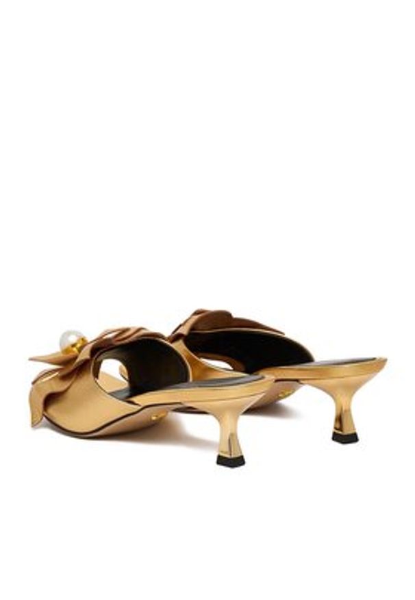 Gino Rossi - GINO ROSSI Klapki CEO-ROSE-LT2220-1 Złoty. Kolor: złoty. Materiał: skóra