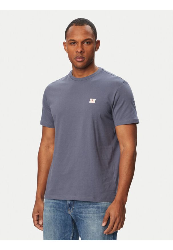 Calvin Klein Jeans T-Shirt LV04RC272G Niebieski Regular Fit. Kolor: niebieski. Materiał: bawełna