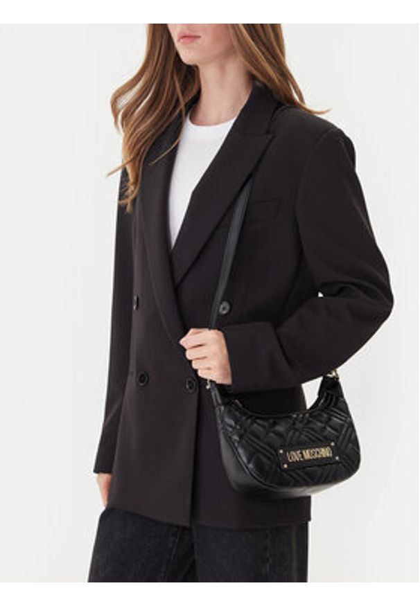 Love Moschino - LOVE MOSCHINO Torebka JC4110PP0NLA0000 Czarny. Kolor: czarny. Materiał: skórzane