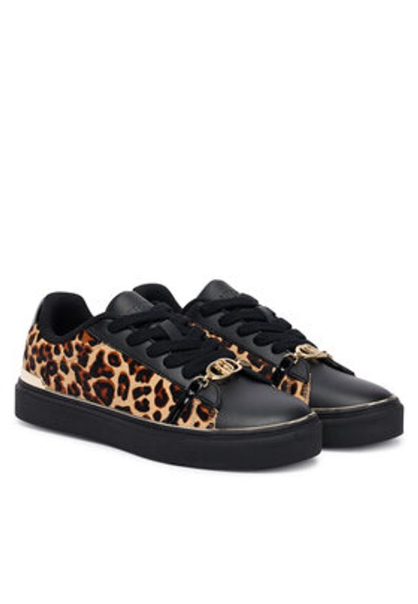 Liu Jo Sneakersy Kiki 01 BF5063 PX163 Czarny. Kolor: czarny. Materiał: skóra