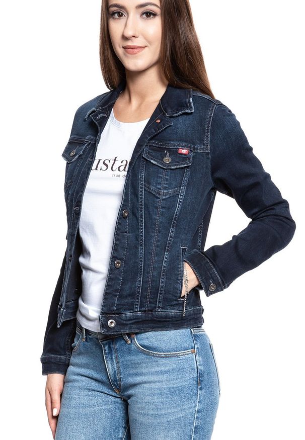 Mustang - DAMSKA KURTKA JEANSOWA MUSTANG Classic Dnm Jacket 1008642 5000 682. Materiał: jeans