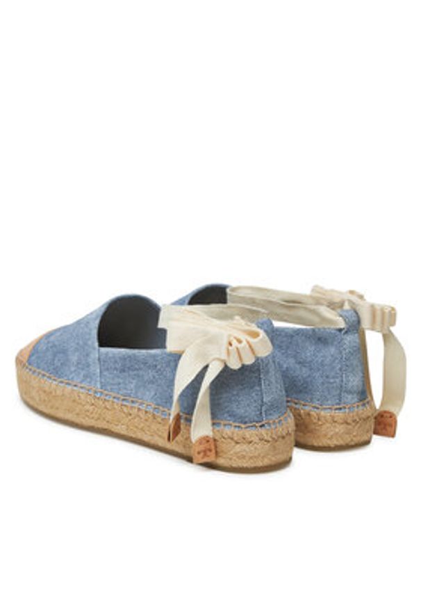Tory Burch Espadryle 167994 Niebieski. Kolor: niebieski. Materiał: materiał