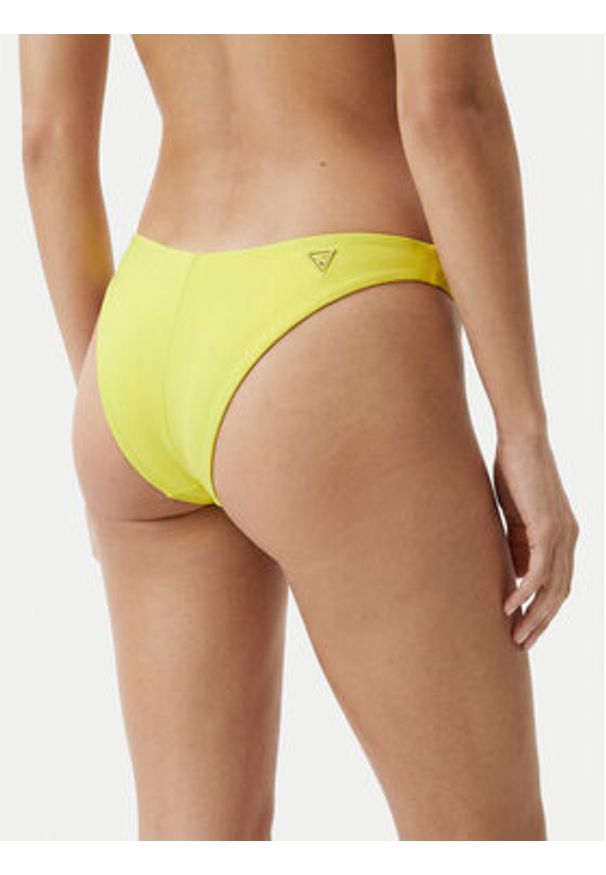 Guess Dół od bikini E6GO22 MC040 Zielony. Kolor: zielony. Materiał: syntetyk