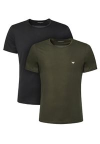 Emporio Armani Underwear Komplet 2 t-shirtów EM000391 AF10800 MC106 Kolorowy Regular Fit. Materiał: bawełna. Wzór: kolorowy