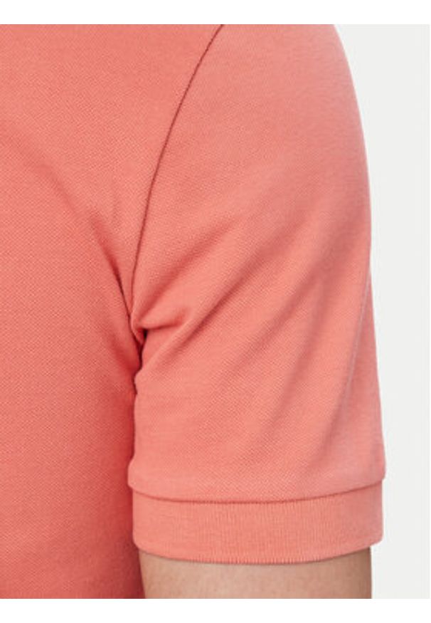 BOSS Polo Passenger 50507803 Czerwony jasny Slim Fit. Typ kołnierza: polo. Kolor: czerwony. Materiał: bawełna