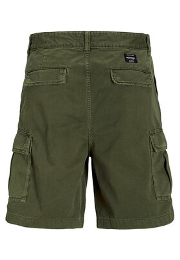 Jack & Jones - Jack&Jones Szorty materiałowe Karl 12269374 Zielony Loose Fit. Kolor: zielony. Materiał: bawełna