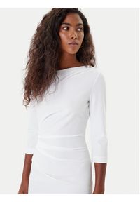 Rinascimento Sukienka koktajlowa CFC0126154003 Biały Slim Fit. Kolor: biały. Materiał: syntetyk. Styl: wizytowy