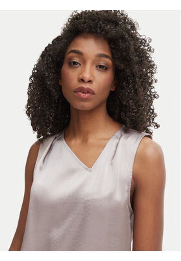 Calvin Klein Bluzka LV044F144G Szary Regular Fit. Kolor: szary. Materiał: syntetyk