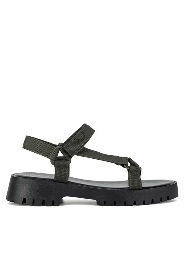 Jenny Fairy Sandały JD23-0417-56 Khaki. Kolor: brązowy. Materiał: materiał