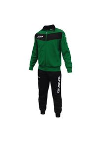 Givova - Dres Męski Tuta Visa. Kolor: zielony, czarny, wielokolorowy. Materiał: dresówka