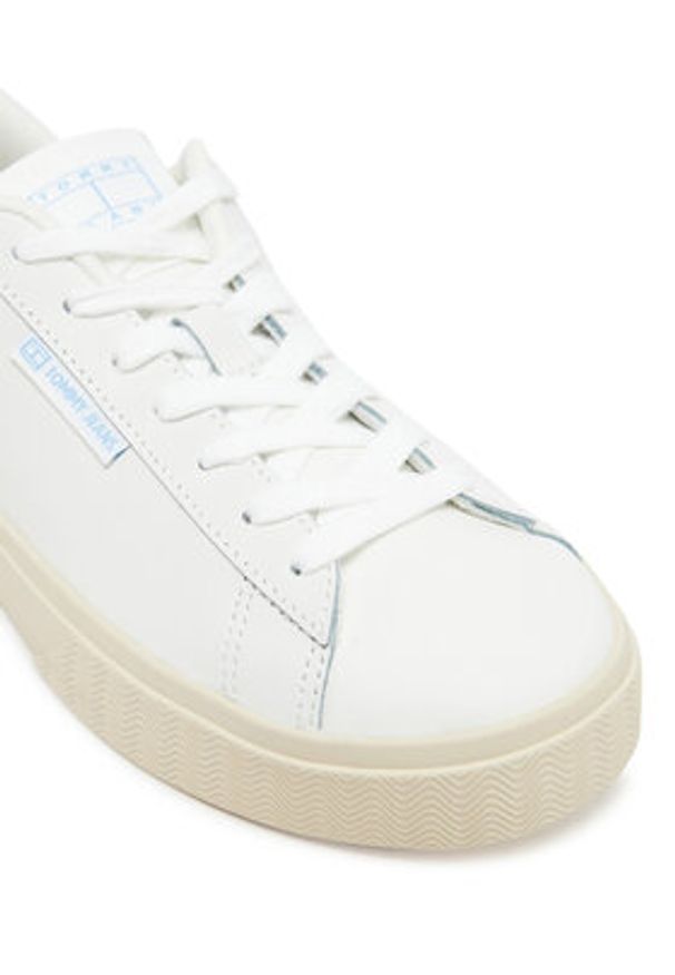 Tommy Jeans Sneakersy Tjw Cupsole Sneaker EN0EN02508 Biały. Kolor: biały. Materiał: skóra