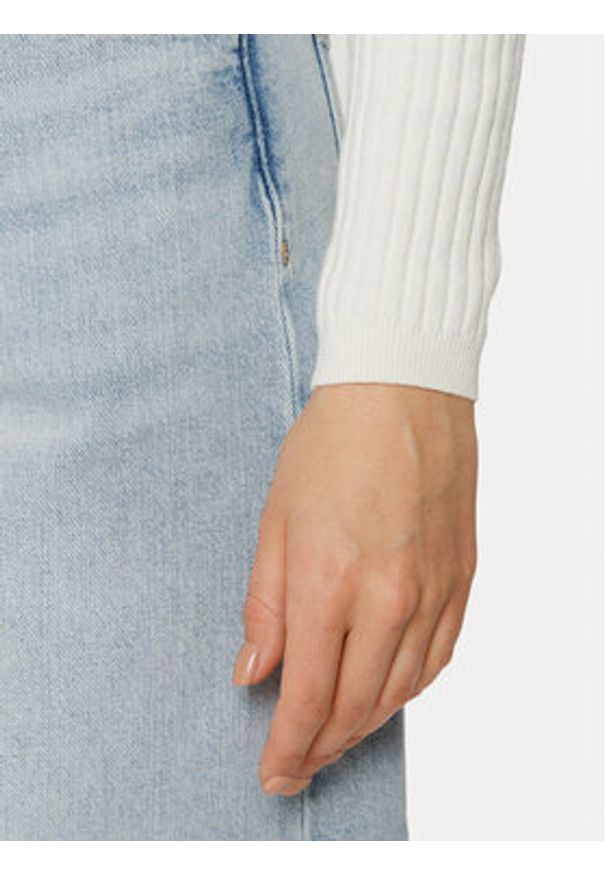 Tommy Jeans Sweter DW0DW19887 Écru Slim Fit. Materiał: bawełna