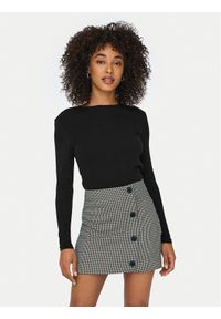 only - ONLY Bluzka Riley 15323159 Czarny Slim Fit. Kolor: czarny. Materiał: bawełna #1
