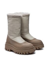 Calvin Klein Jeans Śniegowce Flatform Chelsea Boot Padded YW0YW01558 Beżowy. Kolor: beżowy. Materiał: skóra #7