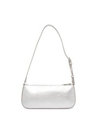 Tommy Jeans Torebka Tjw Must Metallic Shoulder Bag AW0AW18457 Srebrny. Kolor: srebrny. Materiał: skórzane #3