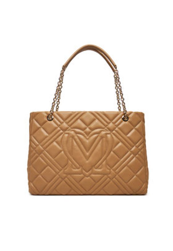 Love Moschino - LOVE MOSCHINO Torebka JC4145PP0NLA0104 Beżowy. Kolor: beżowy. Materiał: skórzane