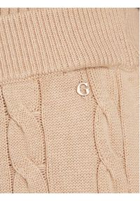 Guess Spodnie dzianinowe W5BB52 Z1192 Beżowy Regular Fit. Kolor: beżowy. Materiał: syntetyk #4